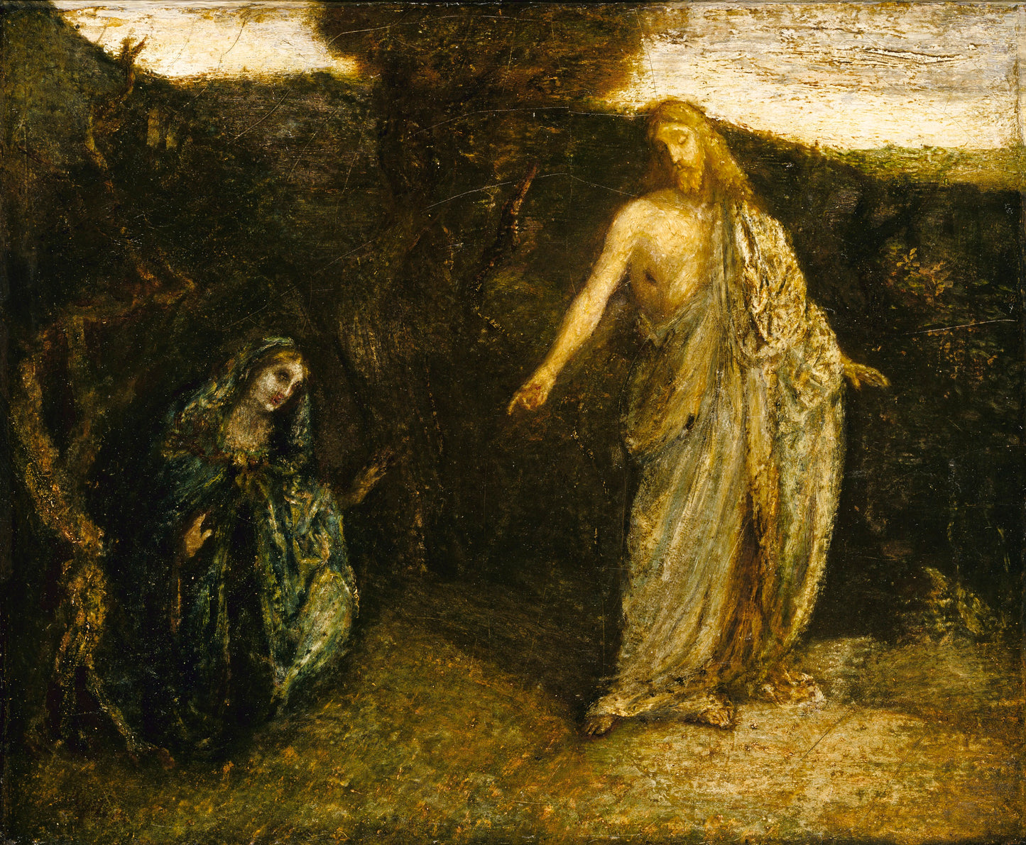 Albert Pinkham Ryder:Christ Appearing to Mary,16x12"(A3)Poster