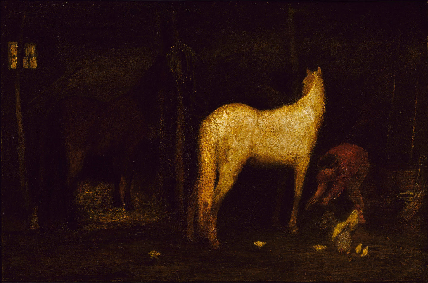 Albert Pinkham Ryder:In the Stable,16x12"(A3)Poster