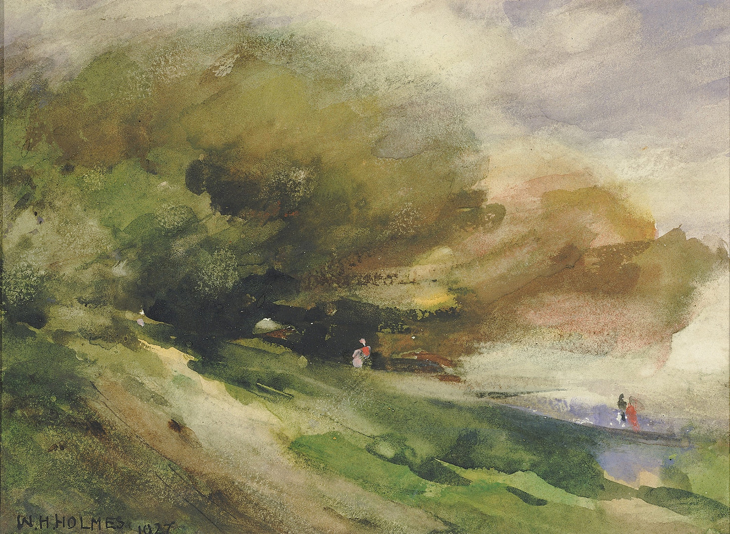 William Henry Holmes:The Shaded Walk,16x12"(A3)Poster