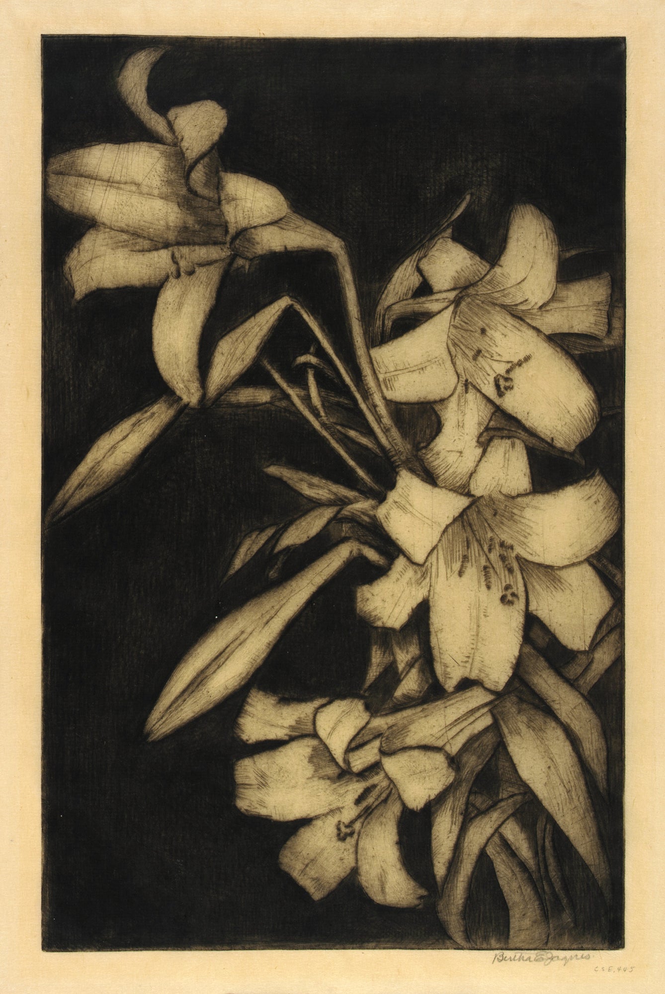 Bertha E. Jaques:Easter, or Madonna, Lilies,16x12"(A3)Poster