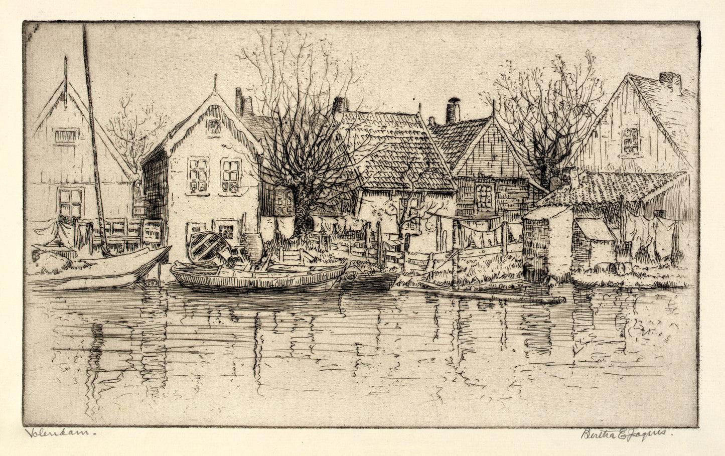 Bertha E. Jaques:Volendam,16x12"(A3)Poster