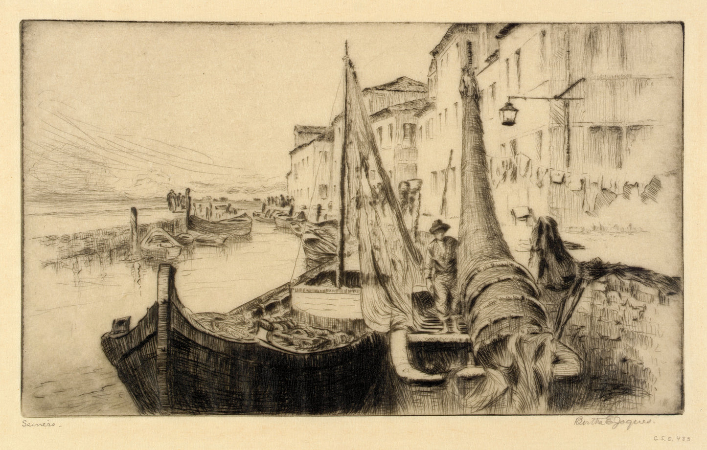Bertha E. Jaques:Seiners, Chioggia,16x12"(A3)Poster