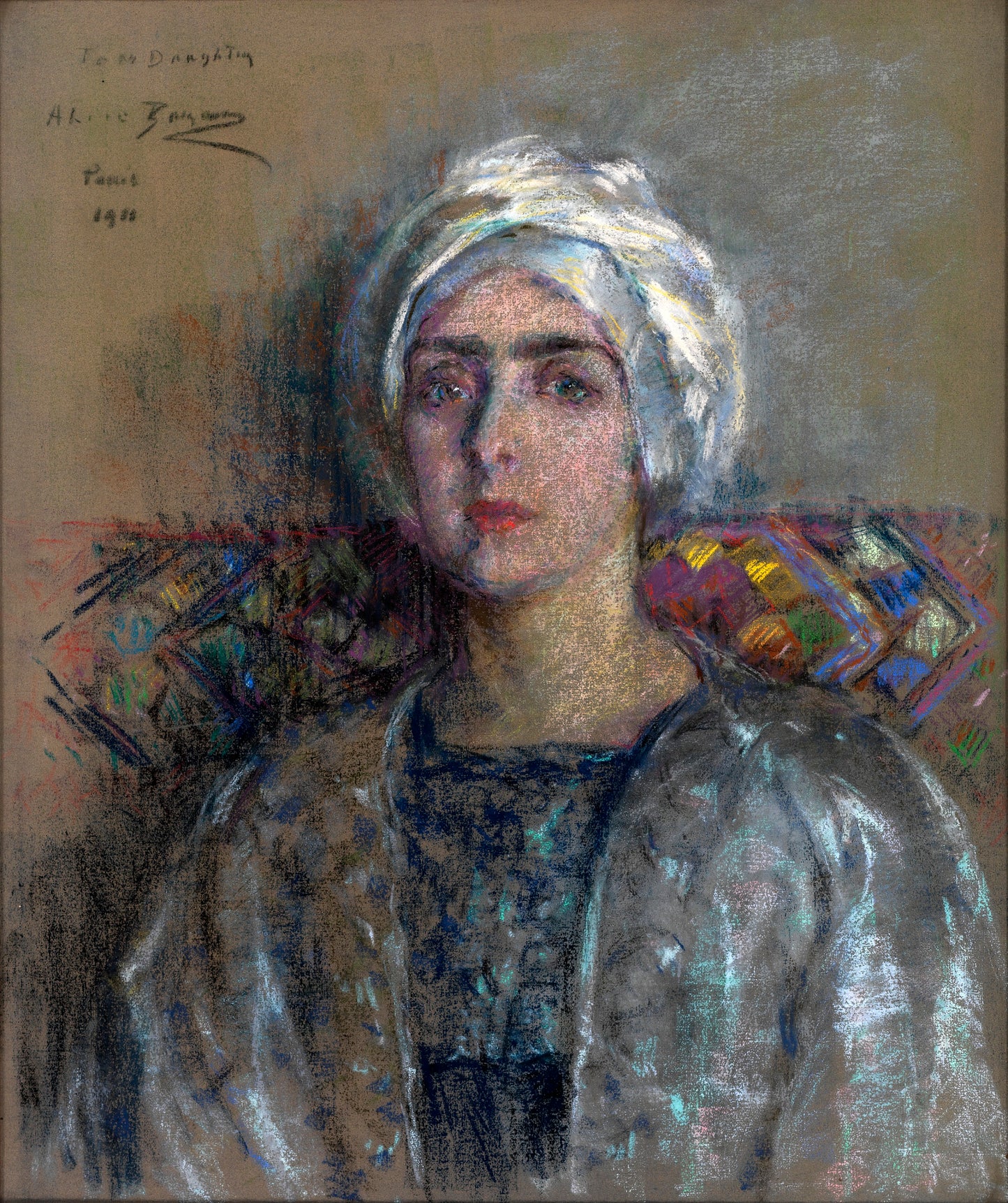 Alice Pike Barney:The White Turban,16x12"(A3)Poster