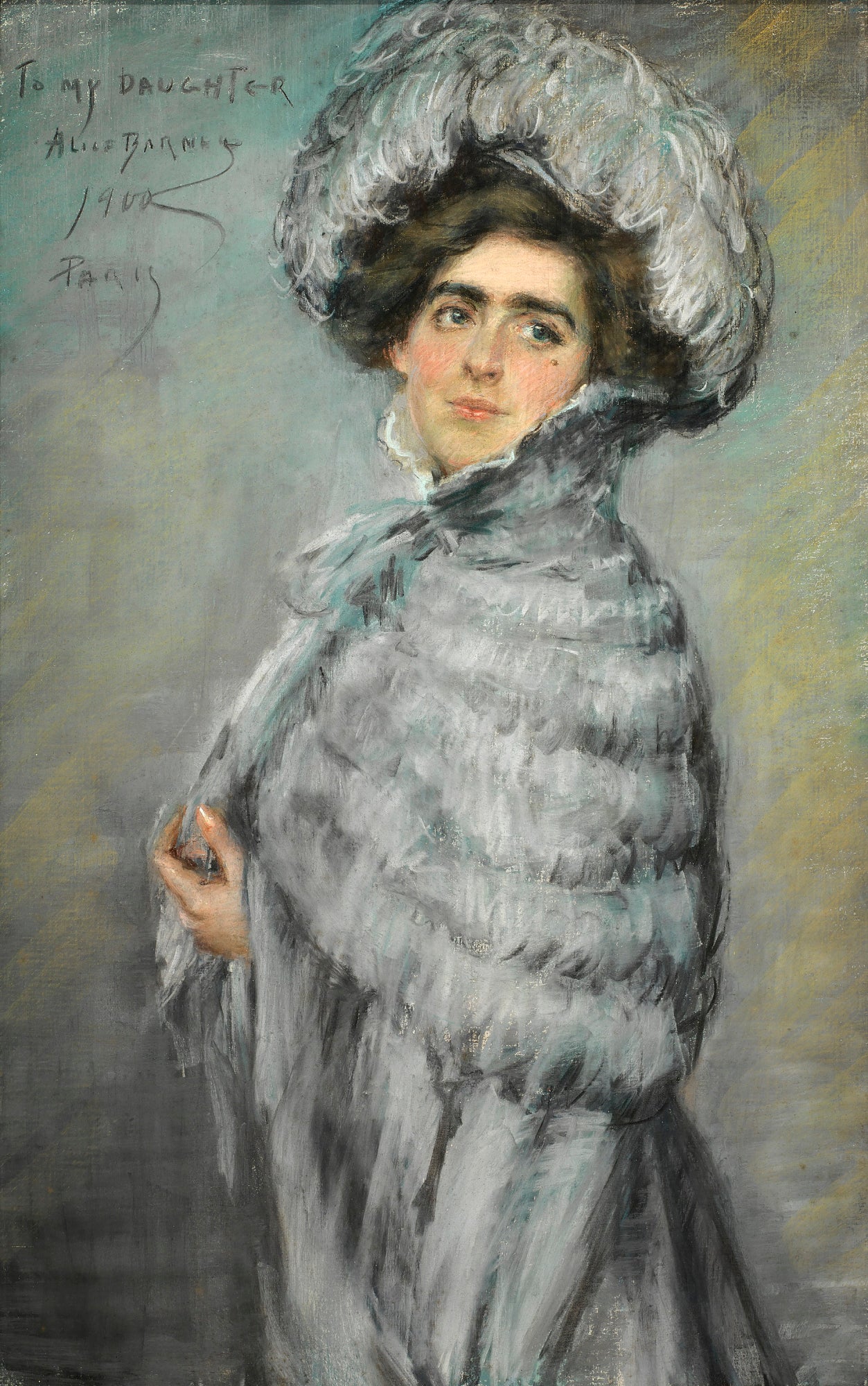 Alice Pike Barney:Laura Alice in Grey,16x12"(A3)Poster