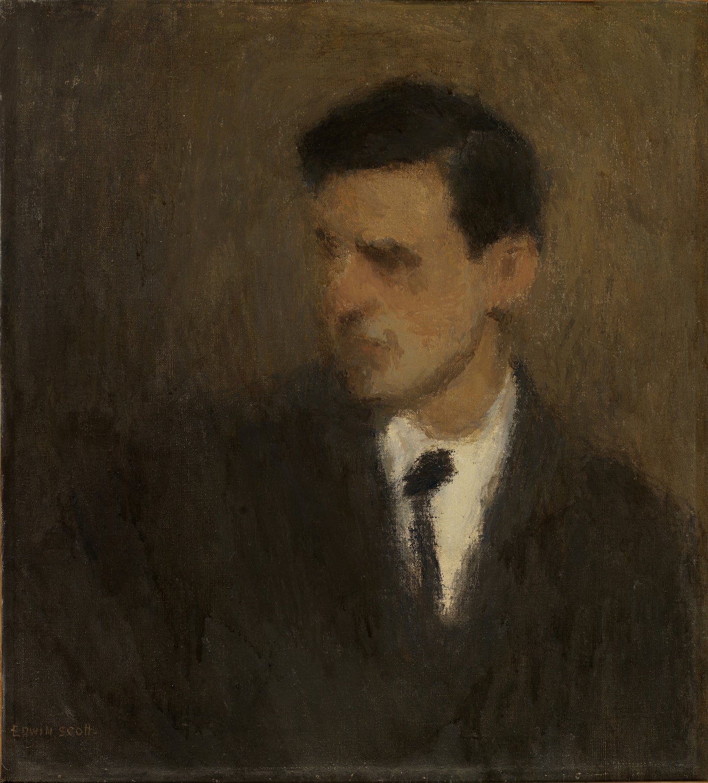 Frank Edwin Scott:Portrait de Jeune Homme,16x12"(A3)Poster