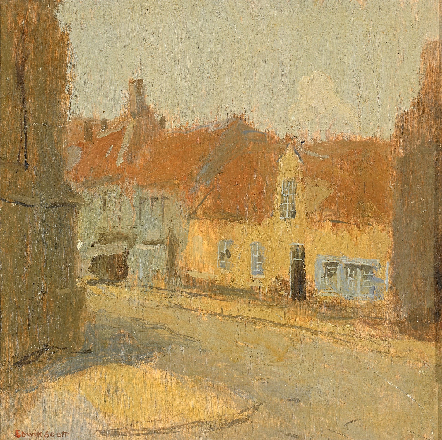Frank Edwin Scott:Rue de Village,16x12"(A3)Poster