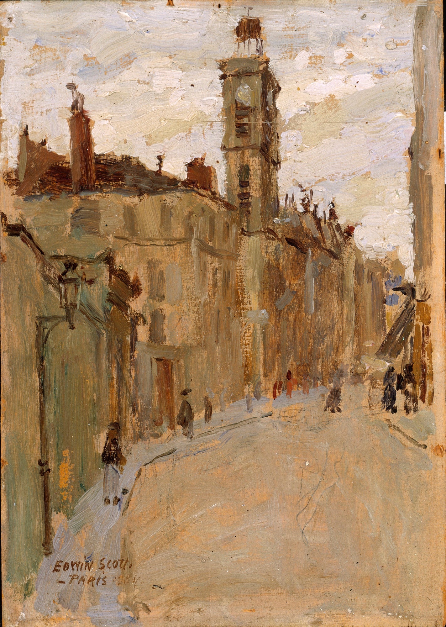 Frank Edwin Scott:Street in the Latin Quarter,16x12"(A3)Poster