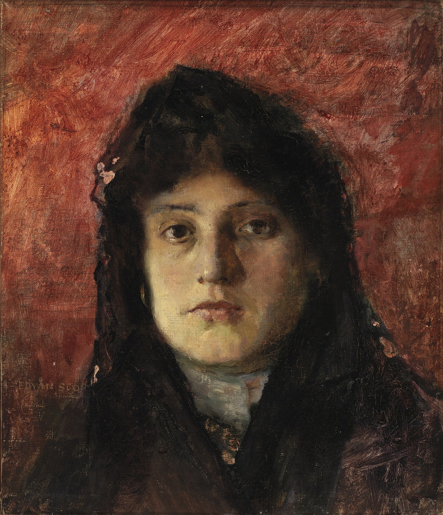 Frank Edwin Scott:Tete de Femme,16x12"(A3)Poster