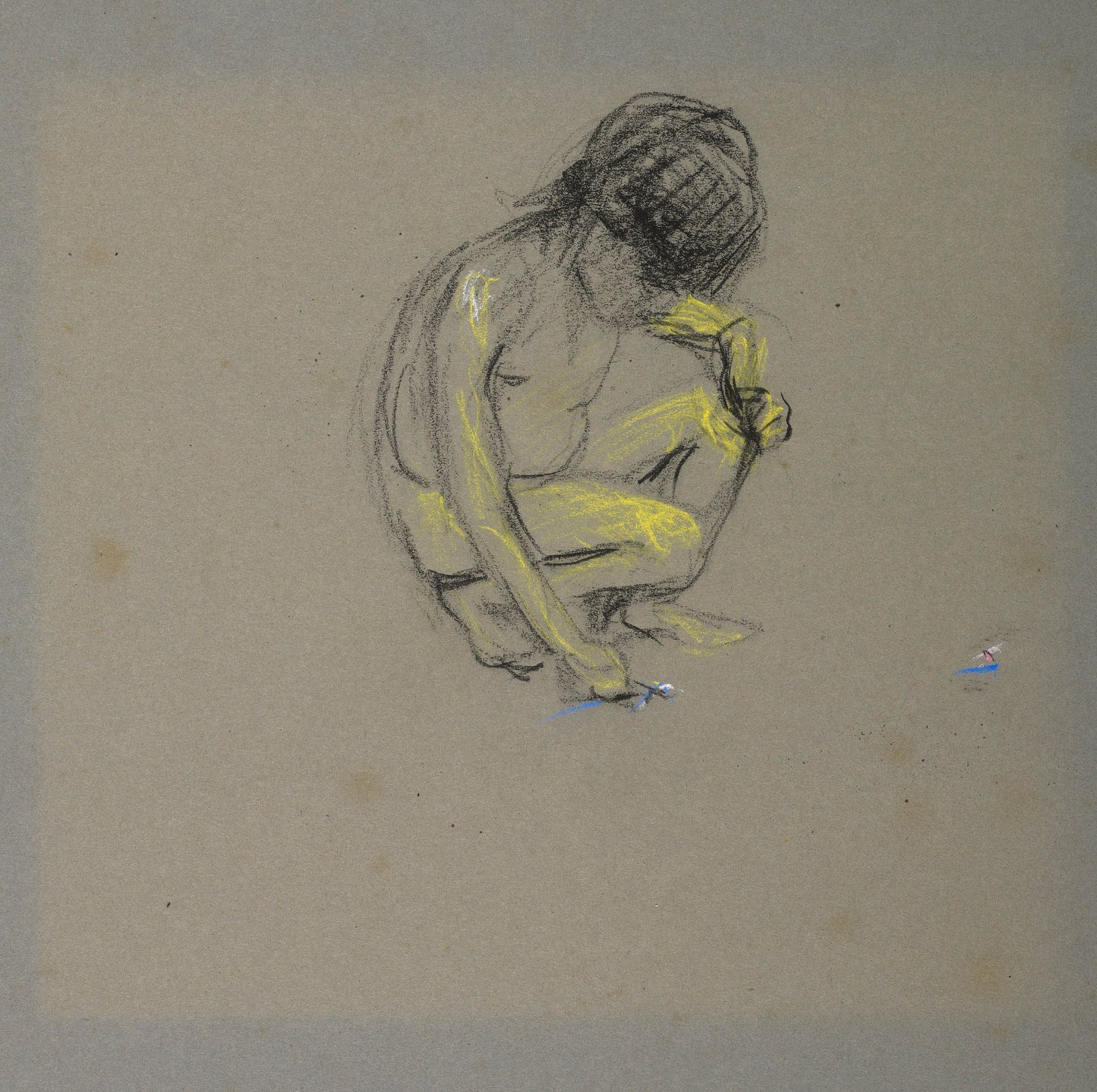 Alice Pike Barney:Crouching Boy,16x12"(A3)Poster