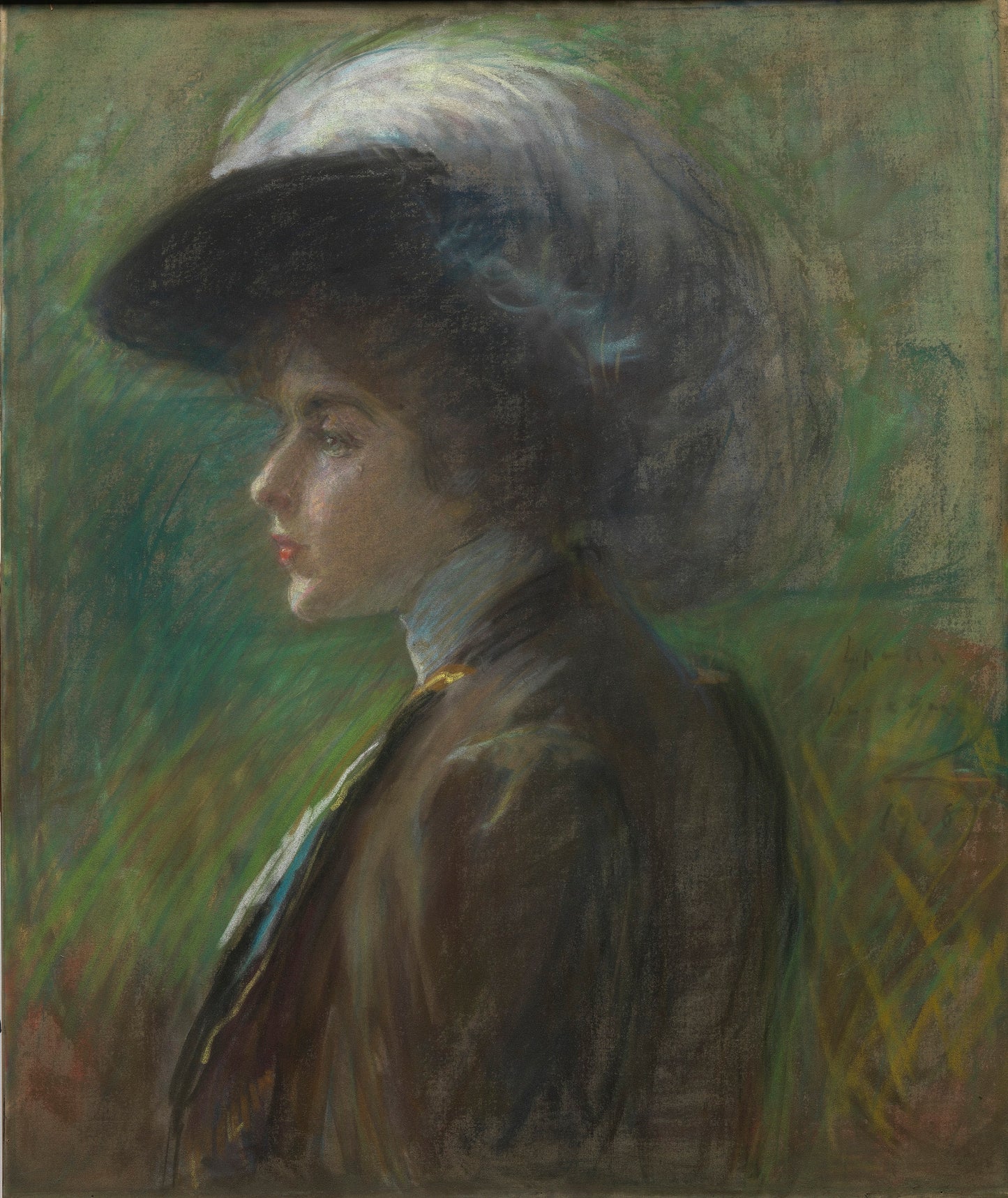 Alice Pike Barney:The Feathered Hat,16x12"(A3)Poster