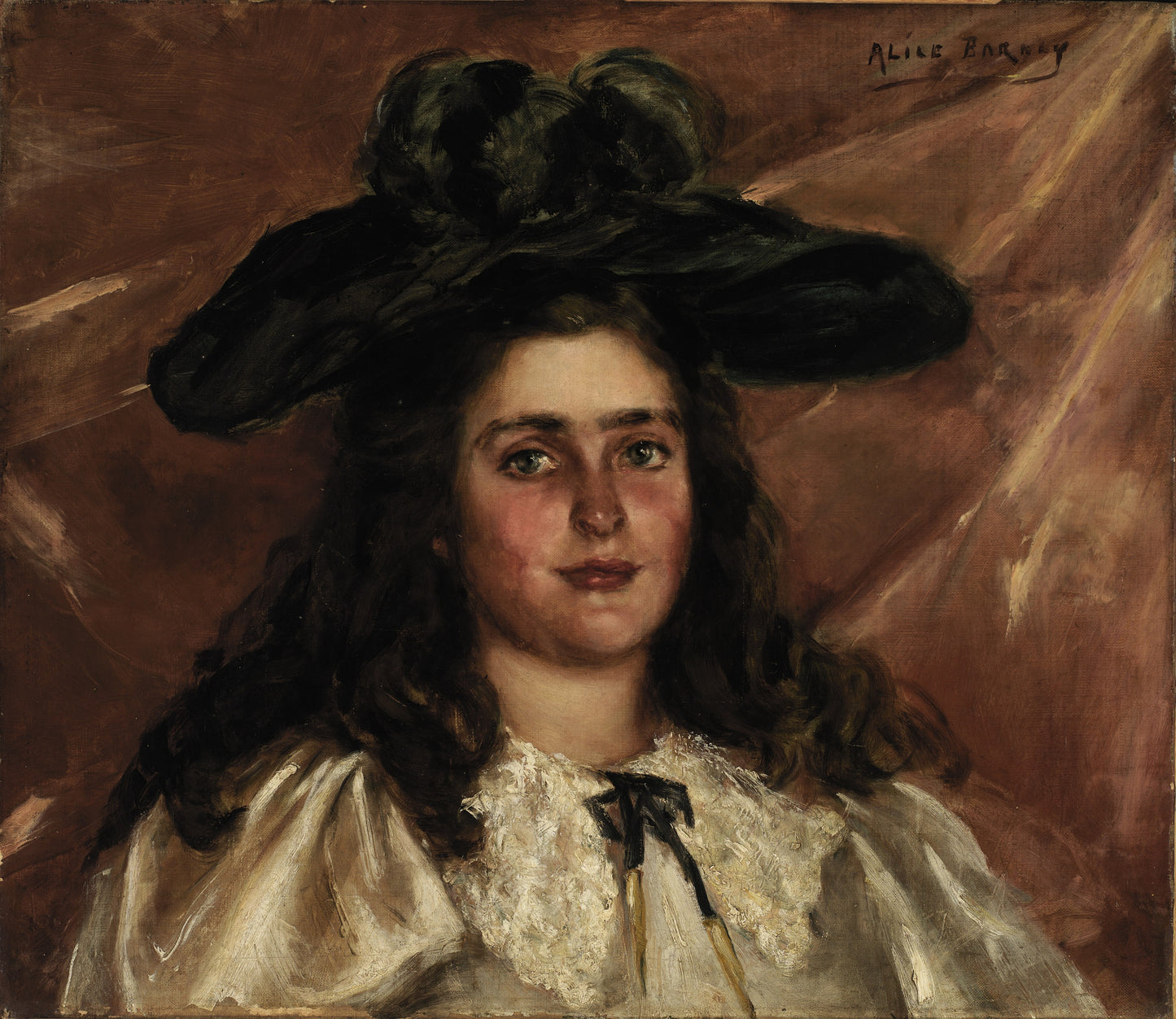 Alice Pike Barney:Laura Alice in Big Hat,16x12"(A3)Poster