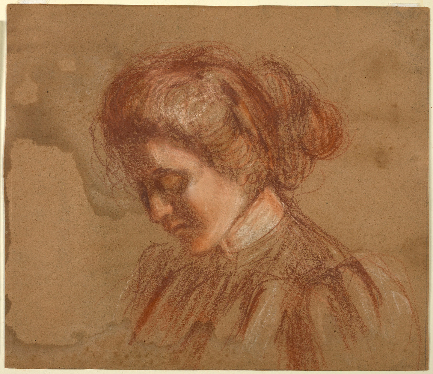 Alice Pike Barney:Red Crayon Study,16x12"(A3)Poster