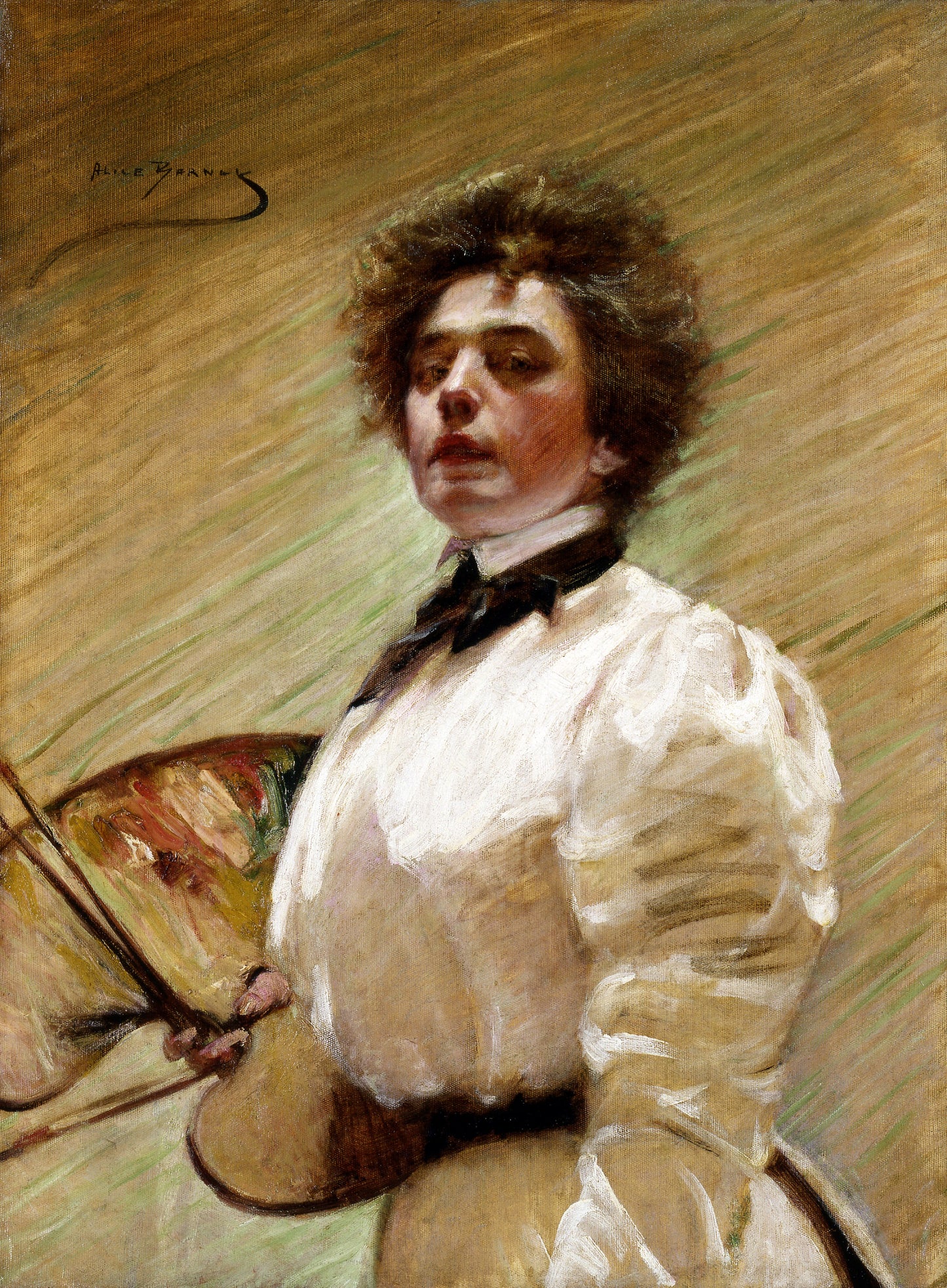Alice Pike Barney:Self-Portrait with Palette,16x12"(A3)Poster