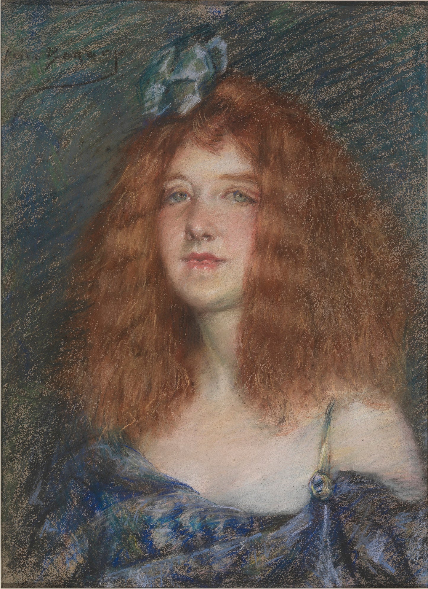 Alice Pike Barney:Woman with Red Hair,16x12"(A3)Poster