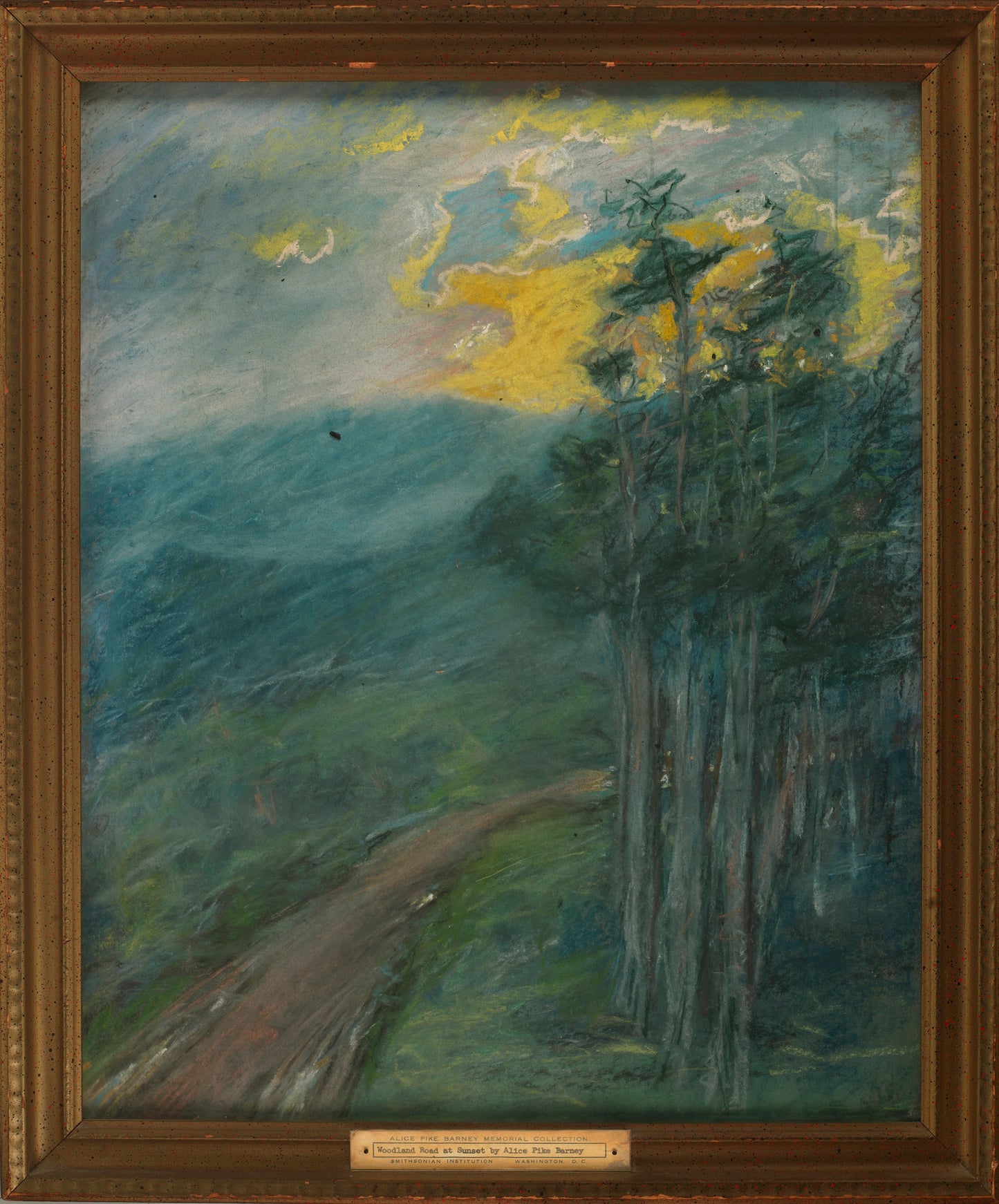 Alice Pike Barney:Woodland Road at Sunset,16x12"(A3)Poster