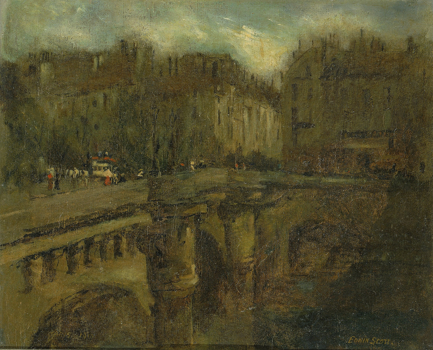 Frank Edwin Scott:L' Heure Bleu a Paris,16x12"(A3)Poster
