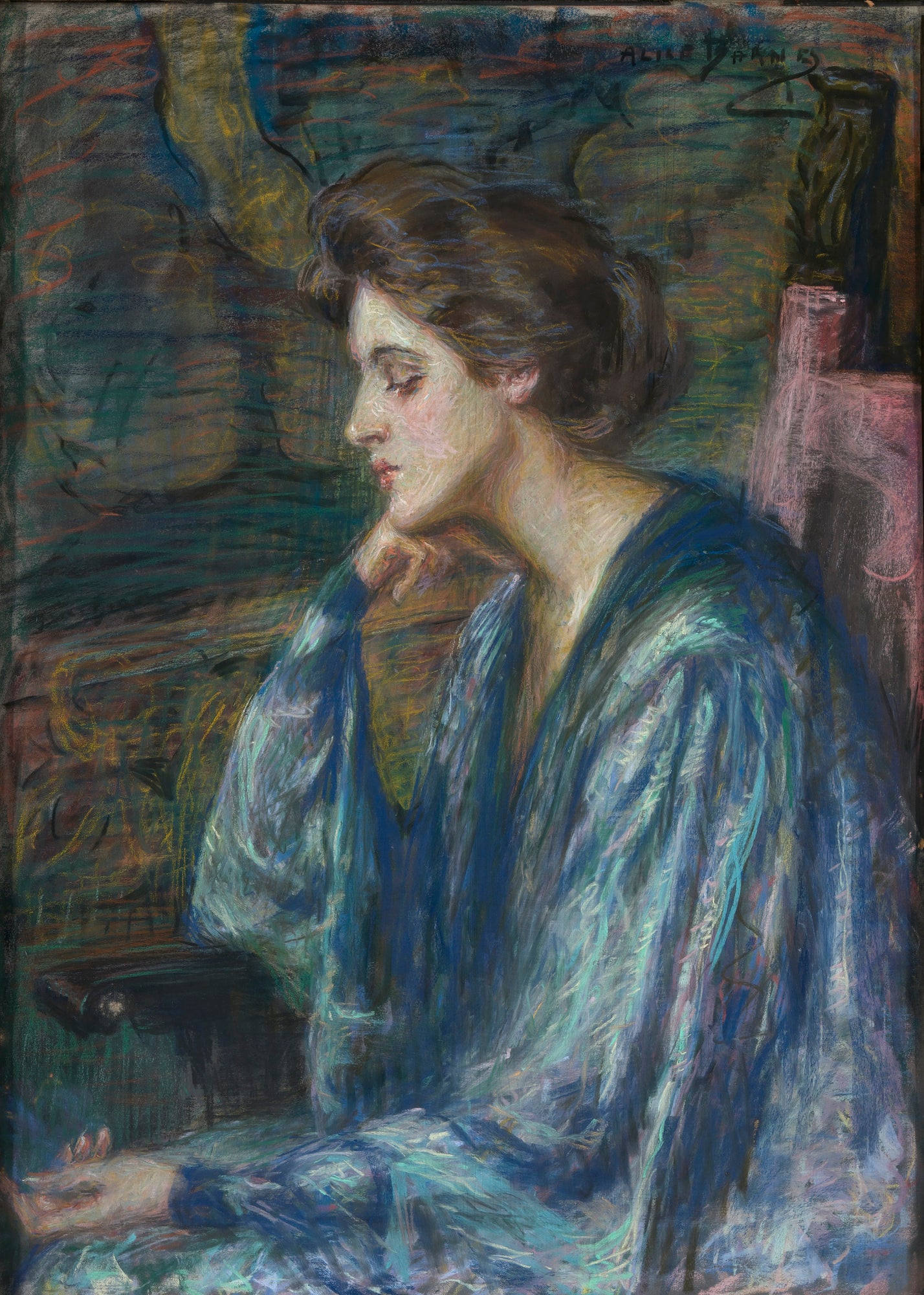 Alice Pike Barney:Mrs. Roosevelt Scovel,16x12"(A3)Poster