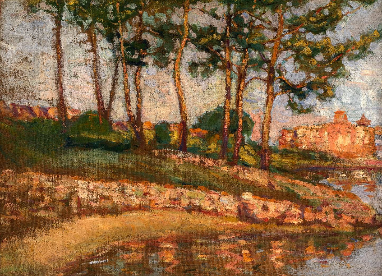 Alice Pike Barney:In Southern France,16x12"(A3)Poster