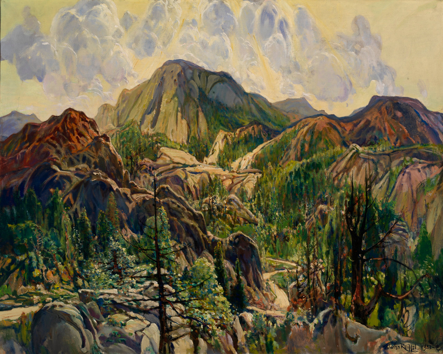 Charles Reiffel:Road in the Cuyamacas,16x12"(A3)Poster