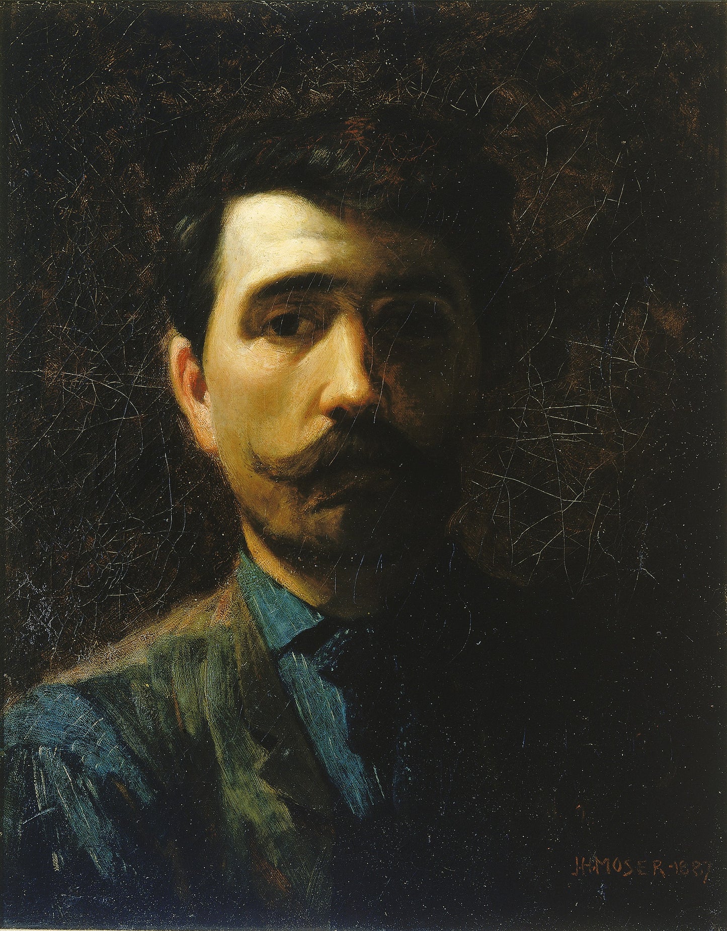 James Henry Moser:Self-Portrait,16x12"(A3)Poster