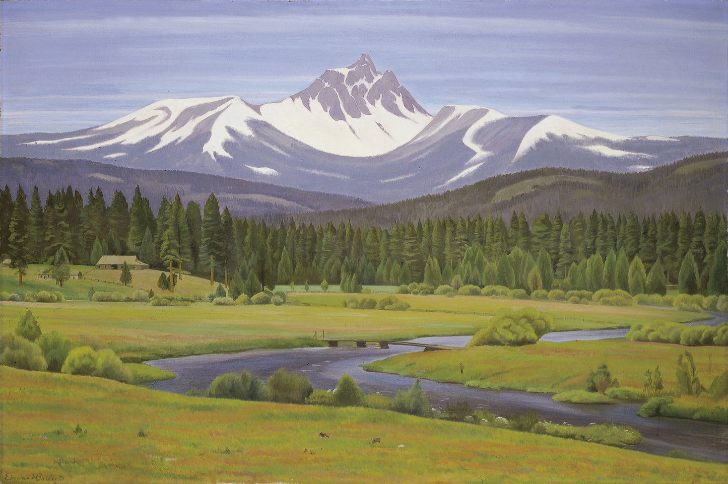 Edward Bruce:In the Cascade Mountains,16x12"(A3)Poster