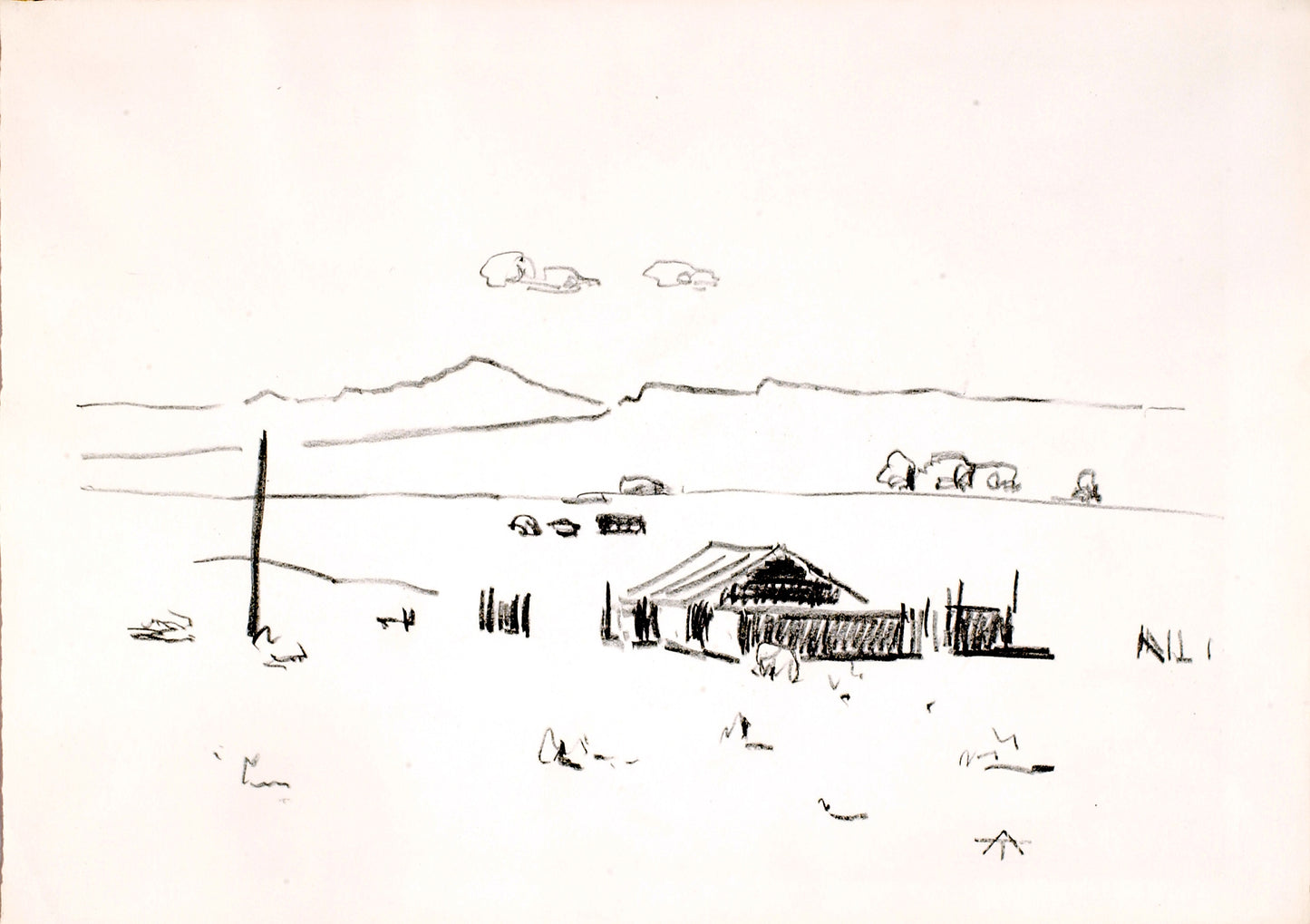 Allen Tucker:Farmhouse,16x12"(A3)Poster