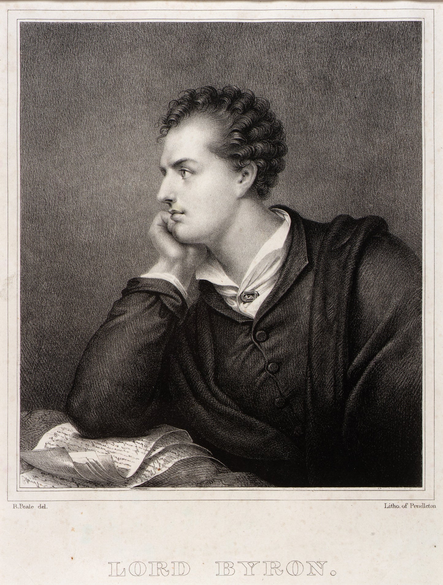 Rembrandt Peale:Lord Byron,16x12"(A3)Poster