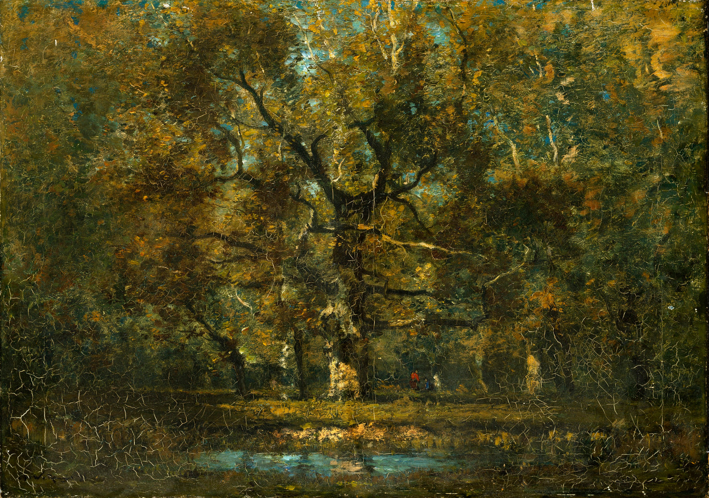 Henry Ward Ranger:Oak Tree,16x12"(A3)Poster