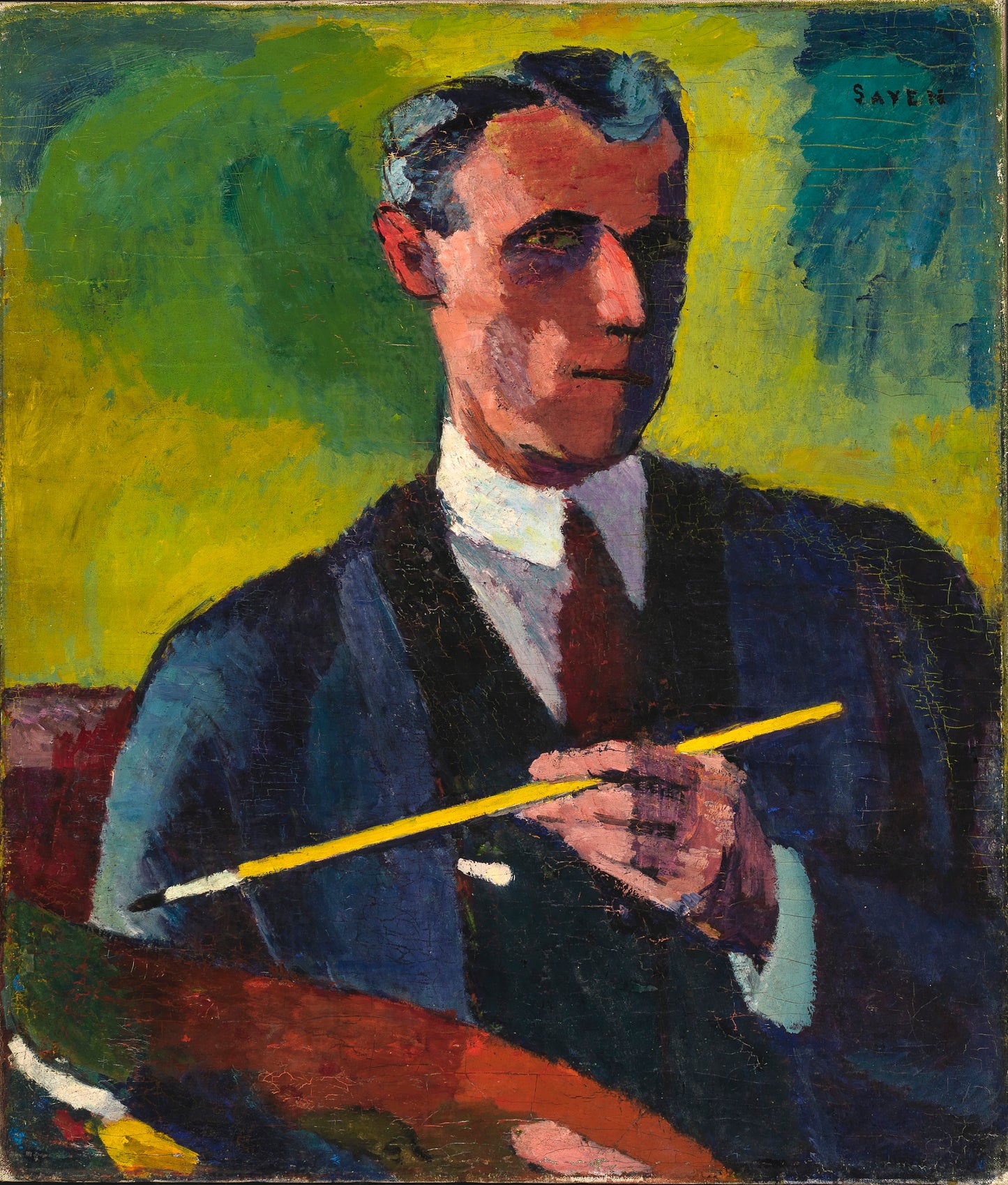 H. Lyman Saÿen:Self-Portrait,16x12"(A3)Poster