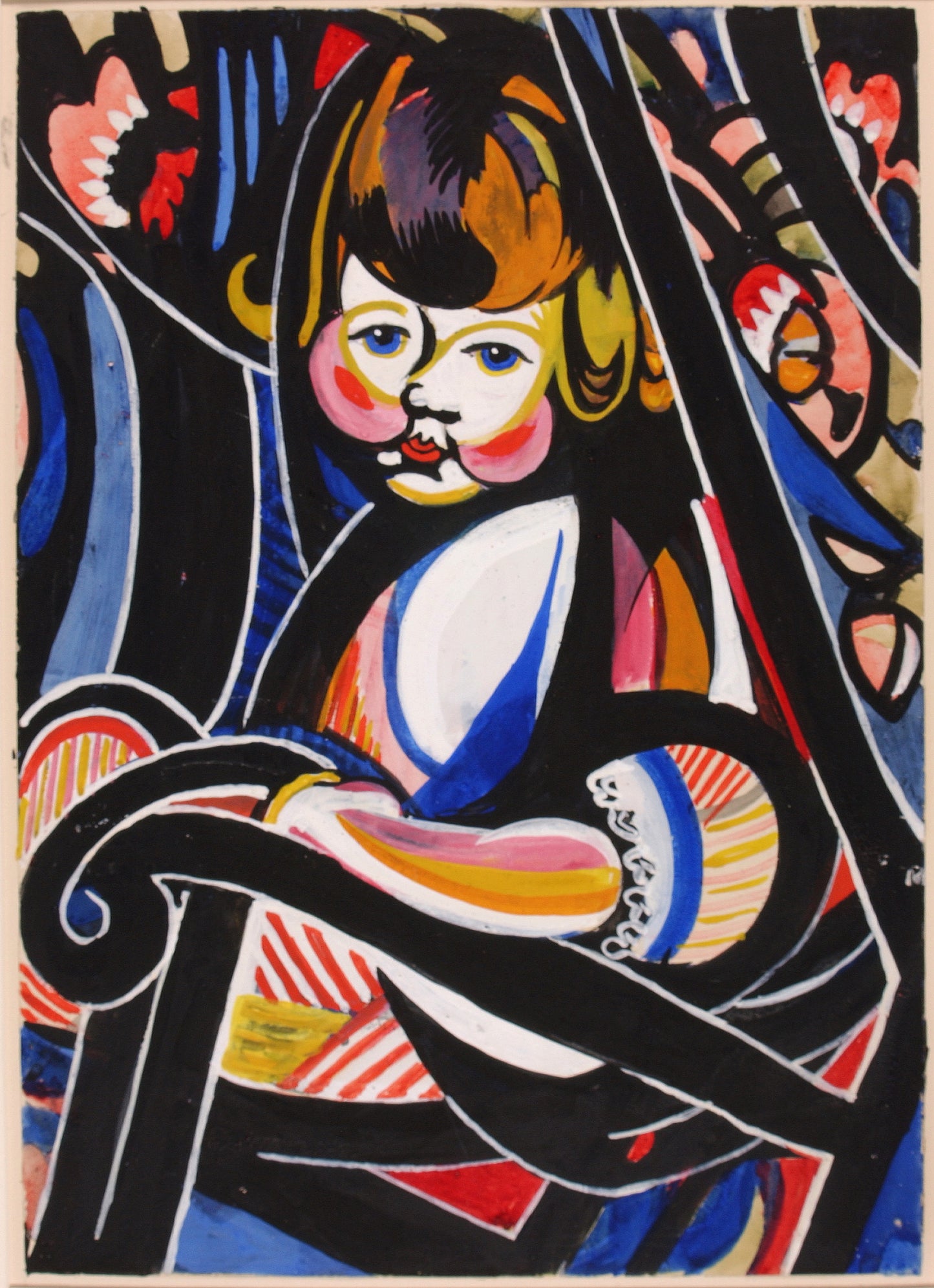 H. Lyman Saÿen:Child in Rocker,16x12"(A3)Poster
