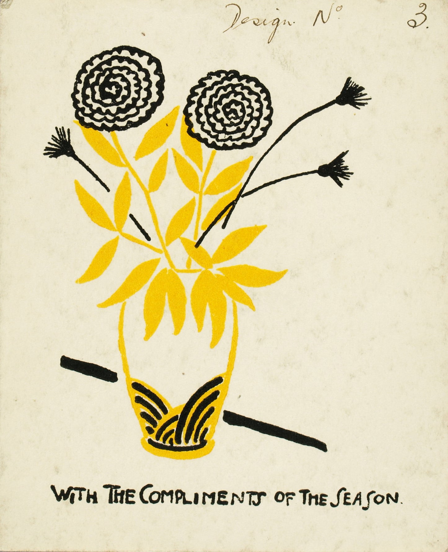 H. Lyman Saÿen:With the Compliments of the Season (Design n,16x12"(A3)Poster