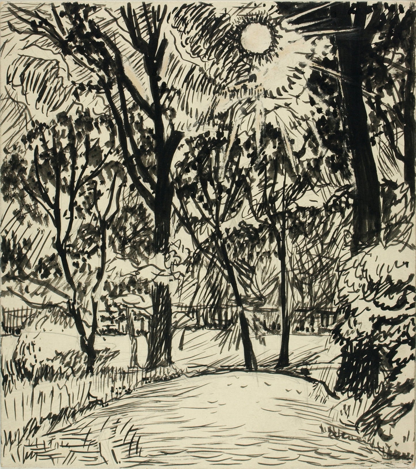H. Lyman Saÿen:(Sun-lit Path),16x12"(A3)Poster