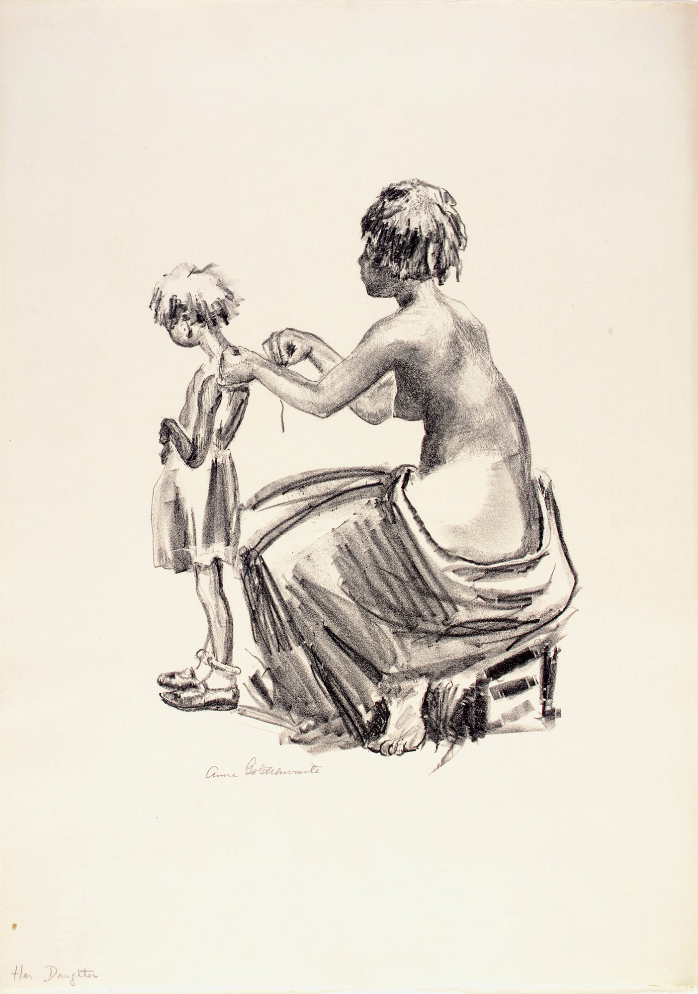 Anne Goldthwaite:Her Daughter,16x12"(A3)Poster