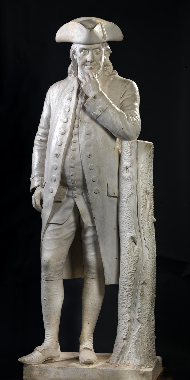 Hiram Powers:Benjamin Franklin,16x12"(A3)Poster