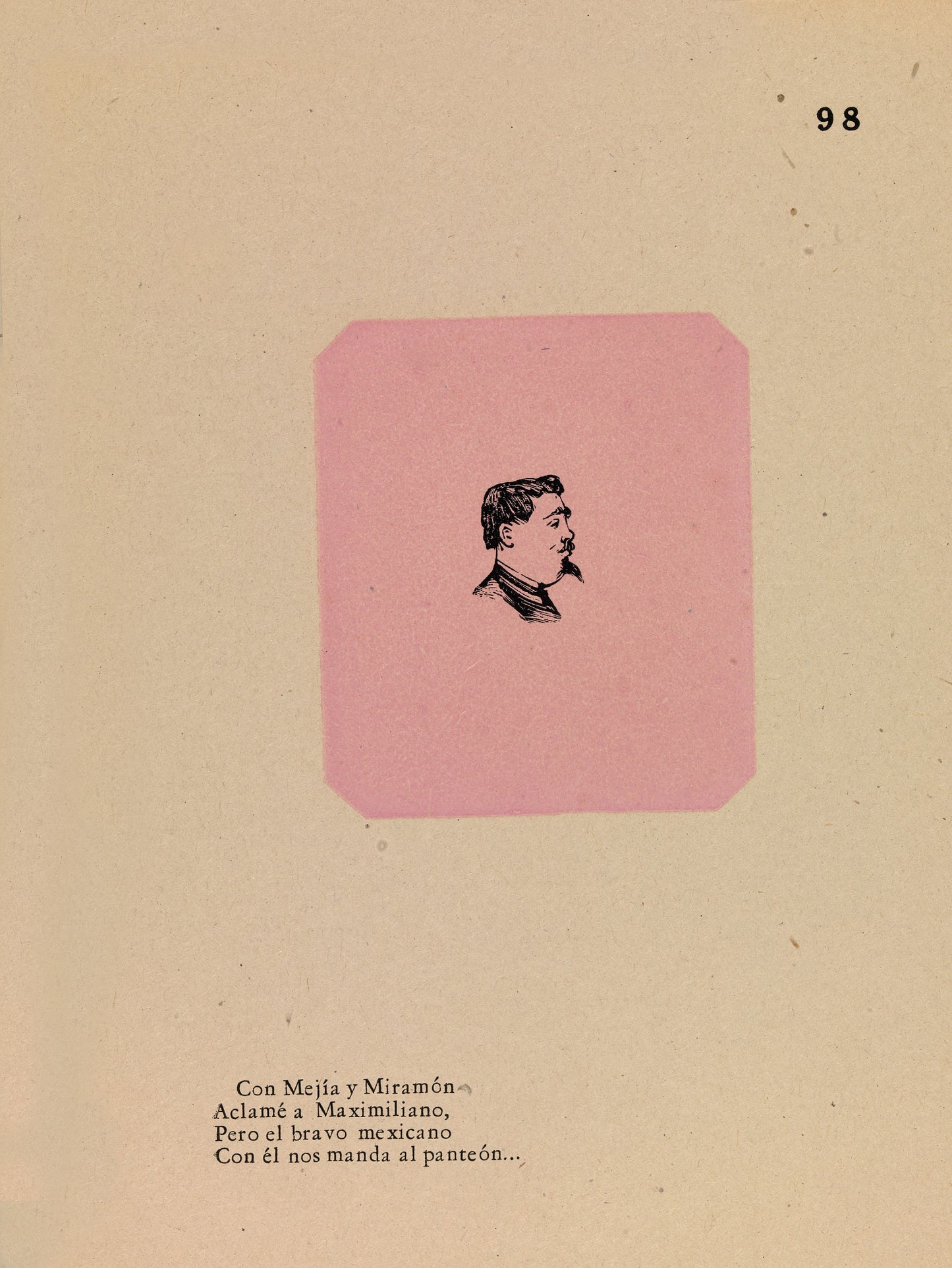 José Guadalupe Posada:Follower of the Emperor Maximilian,16x12"(A3)Poster