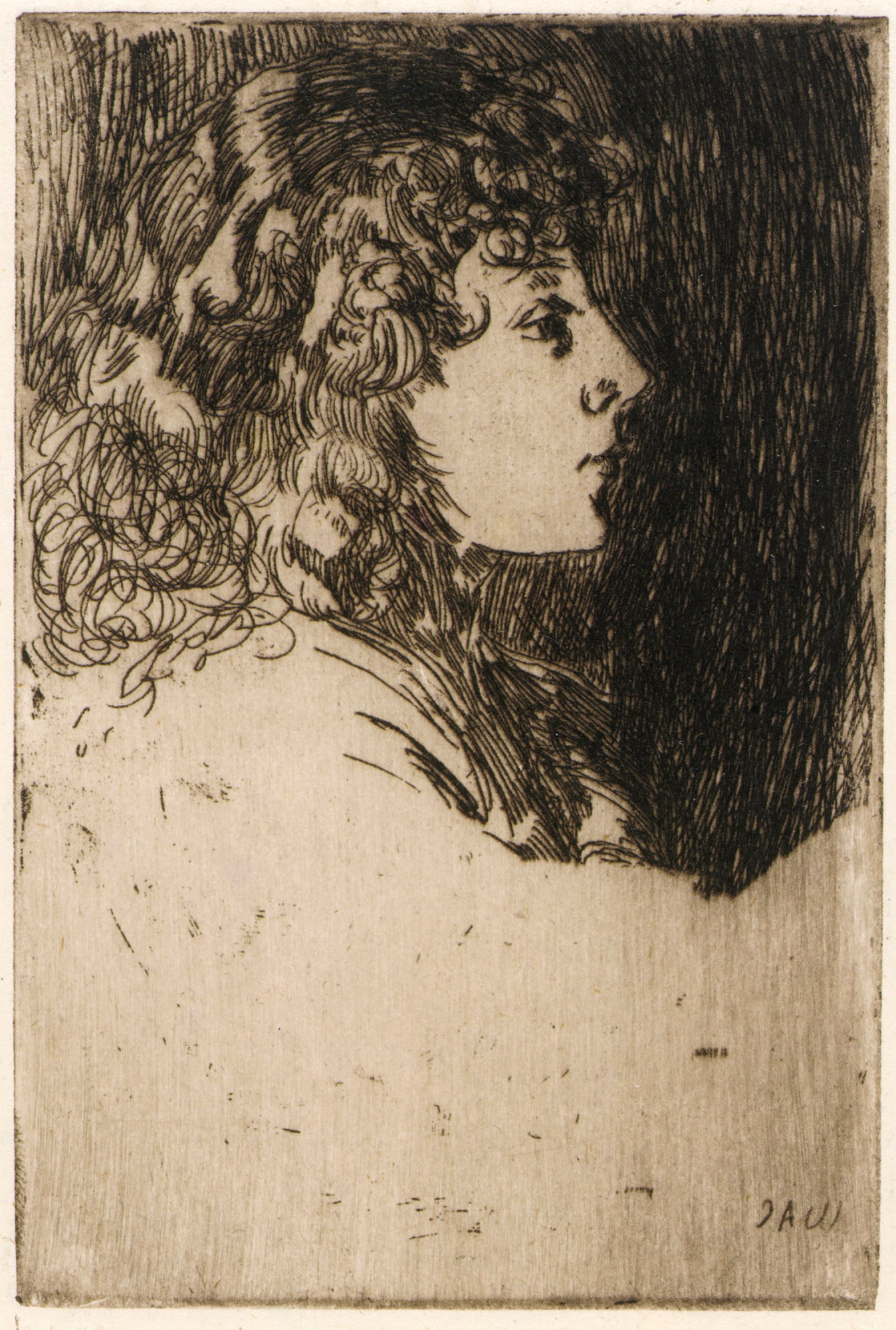 J. Alden Weir:Little Head,16x12"(A3)Poster