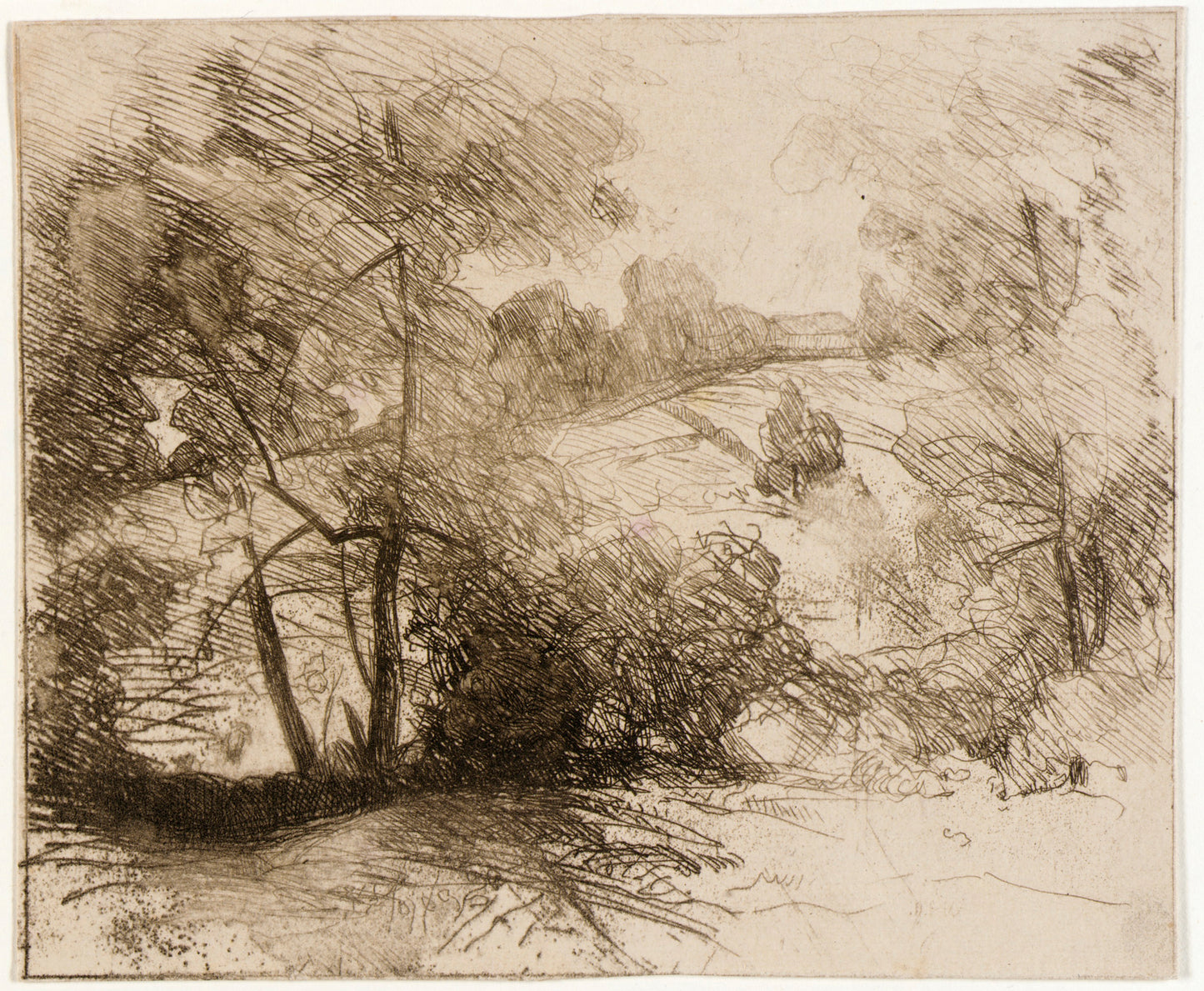 J. Alden Weir:Willows,16x12"(A3)Poster