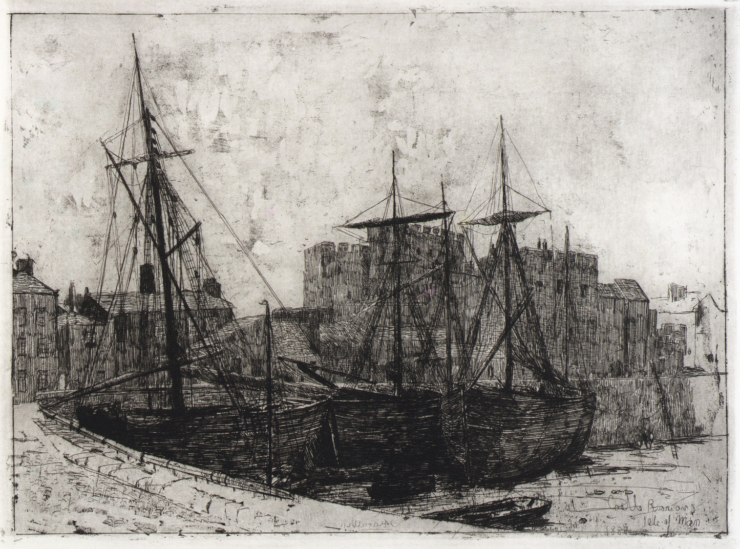 J. Alden Weir:Castle Rushen--Isle of Man,16x12"(A3)Poster