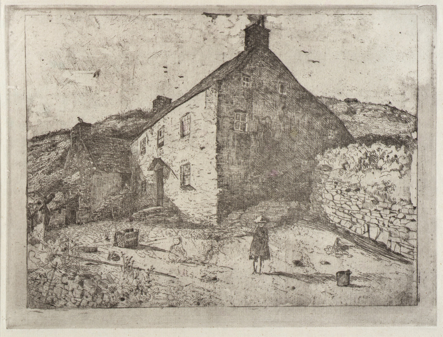 J. Alden Weir:Fisherman's Hut--Isle of Man,16x12"(A3)Poster
