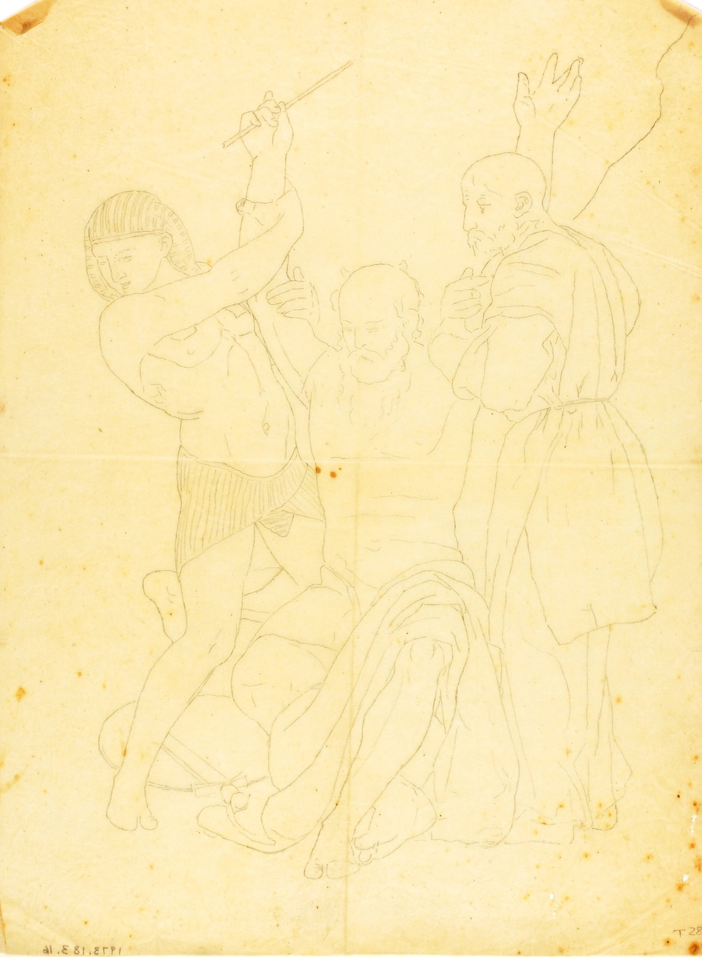 William Page:Moses, Aaron and Hur on Mount Horeb (clothed st,16x12"(A3)Poster