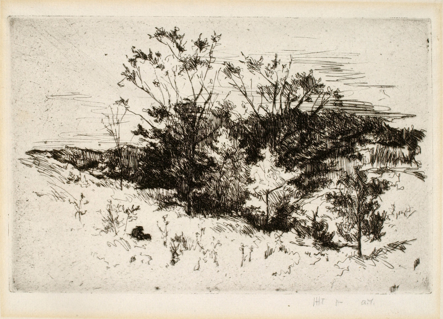 John Henry Twachtman:Landscape near Cincinnati,16x12"(A3)Poster