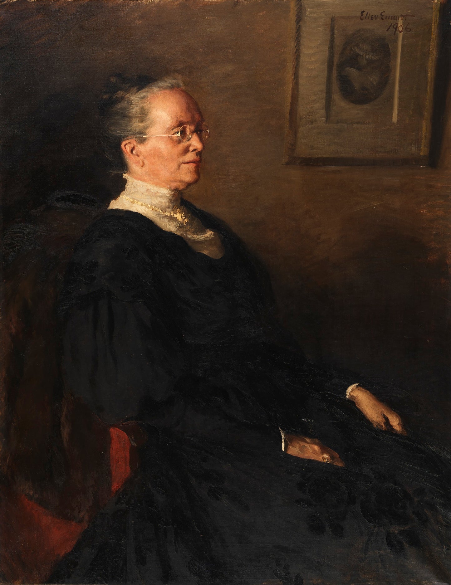 Ellen Emmet Rand:Mrs. Benjamin Franklin Goodrich,16x12"(A3)Poster