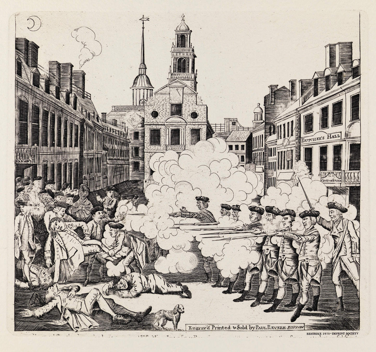 Paul Revere:The Bloody Massacre,16x12"(A3)Poster