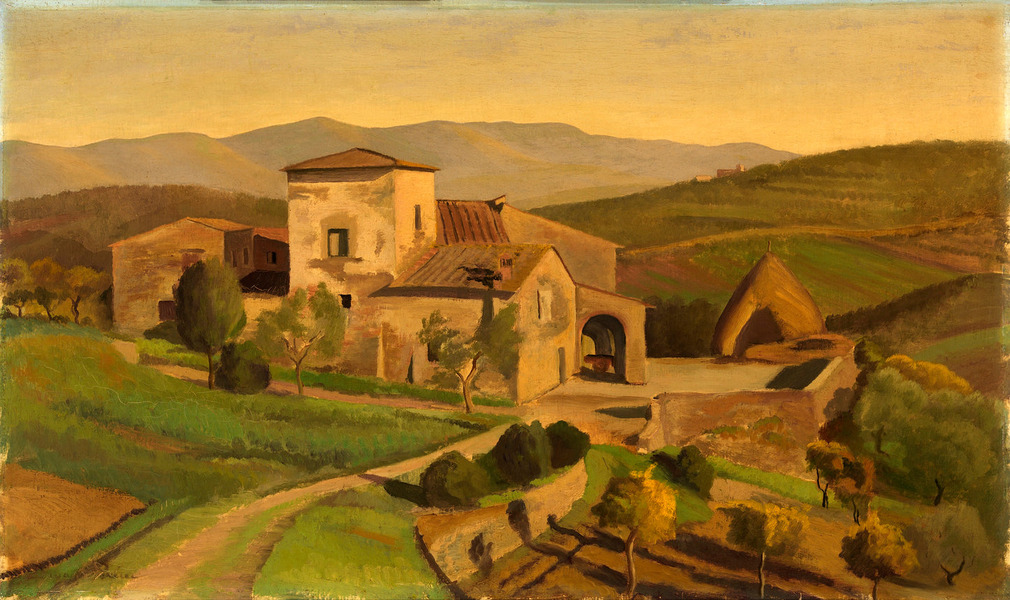 Edward Bruce:A Tuscan Farm,16x12"(A3)Poster