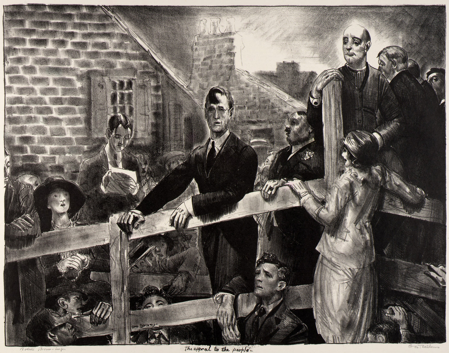 George Bellows:The Appeal to the People,16x12"(A3)Poster