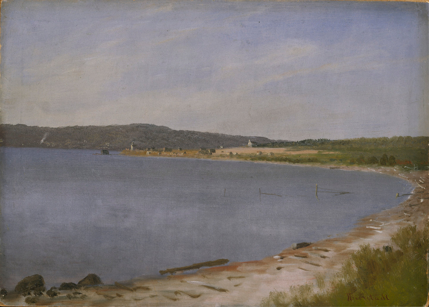 Albert Bierstadt:San Francisco Bay,16x12"(A3)Poster