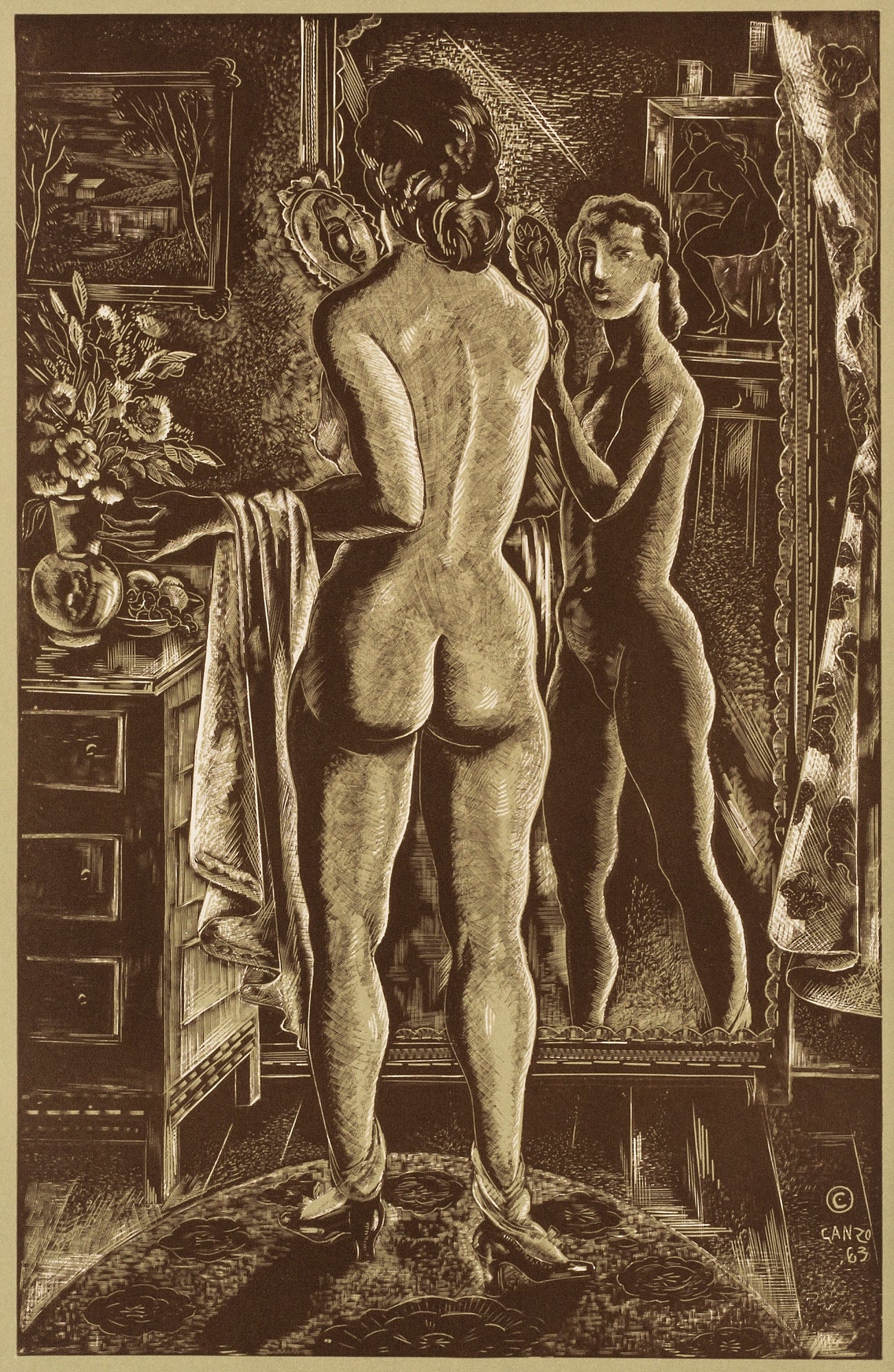 Emil Ganso:Studio Mirror,16x12"(A3)Poster