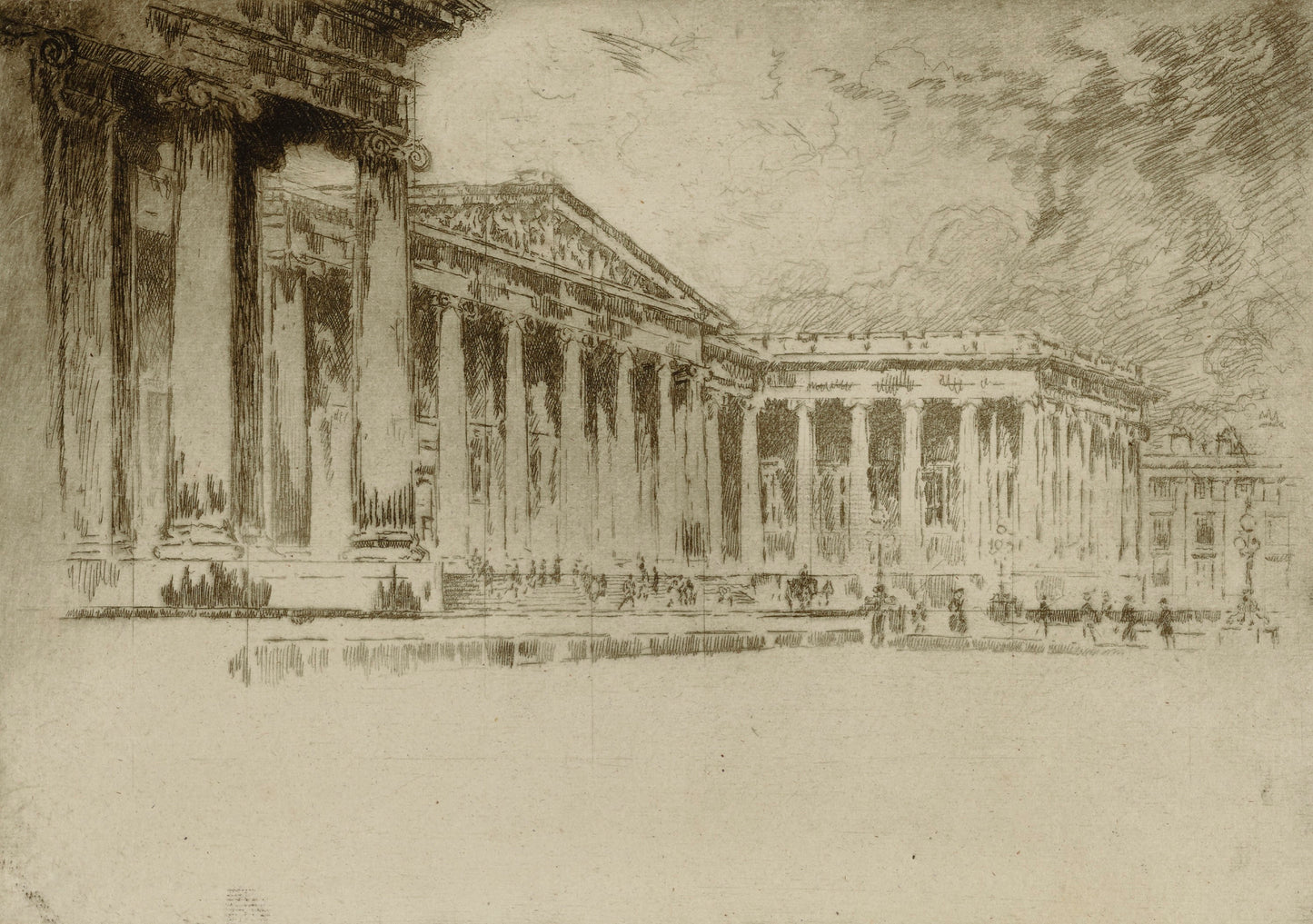 Joseph Pennell:The British Museum,16x12"(A3)Poster