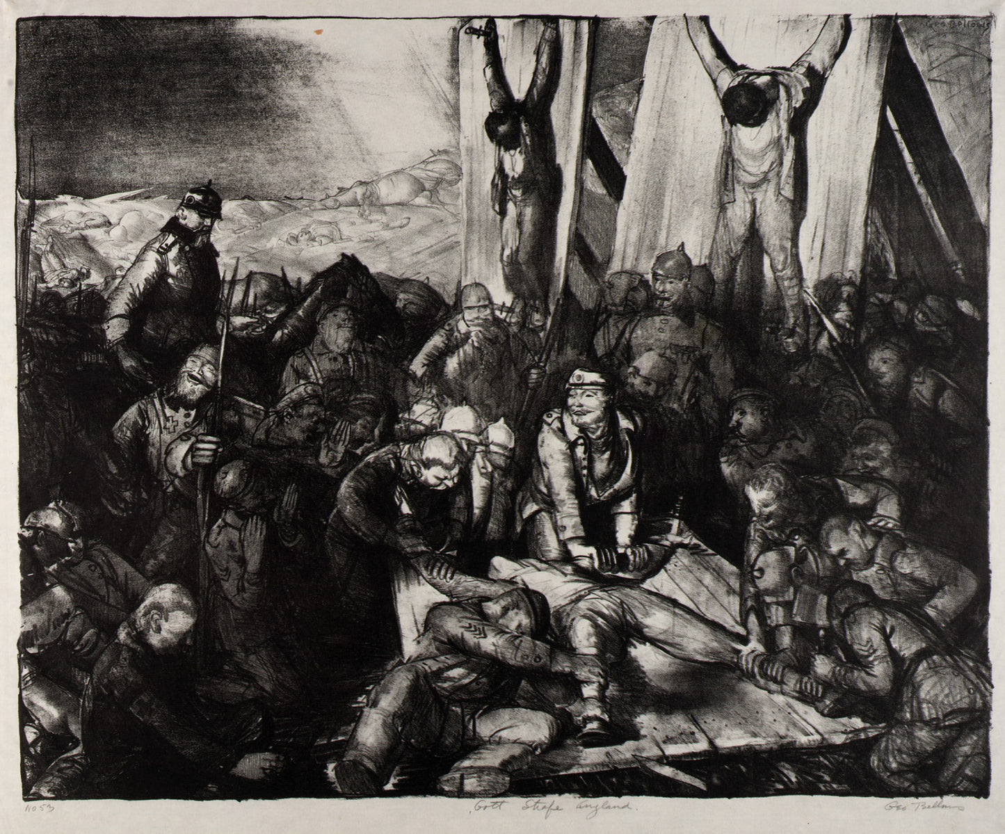 George Bellows:Gott Strafe (Gott Strafe England),16x12"(A3)Poster