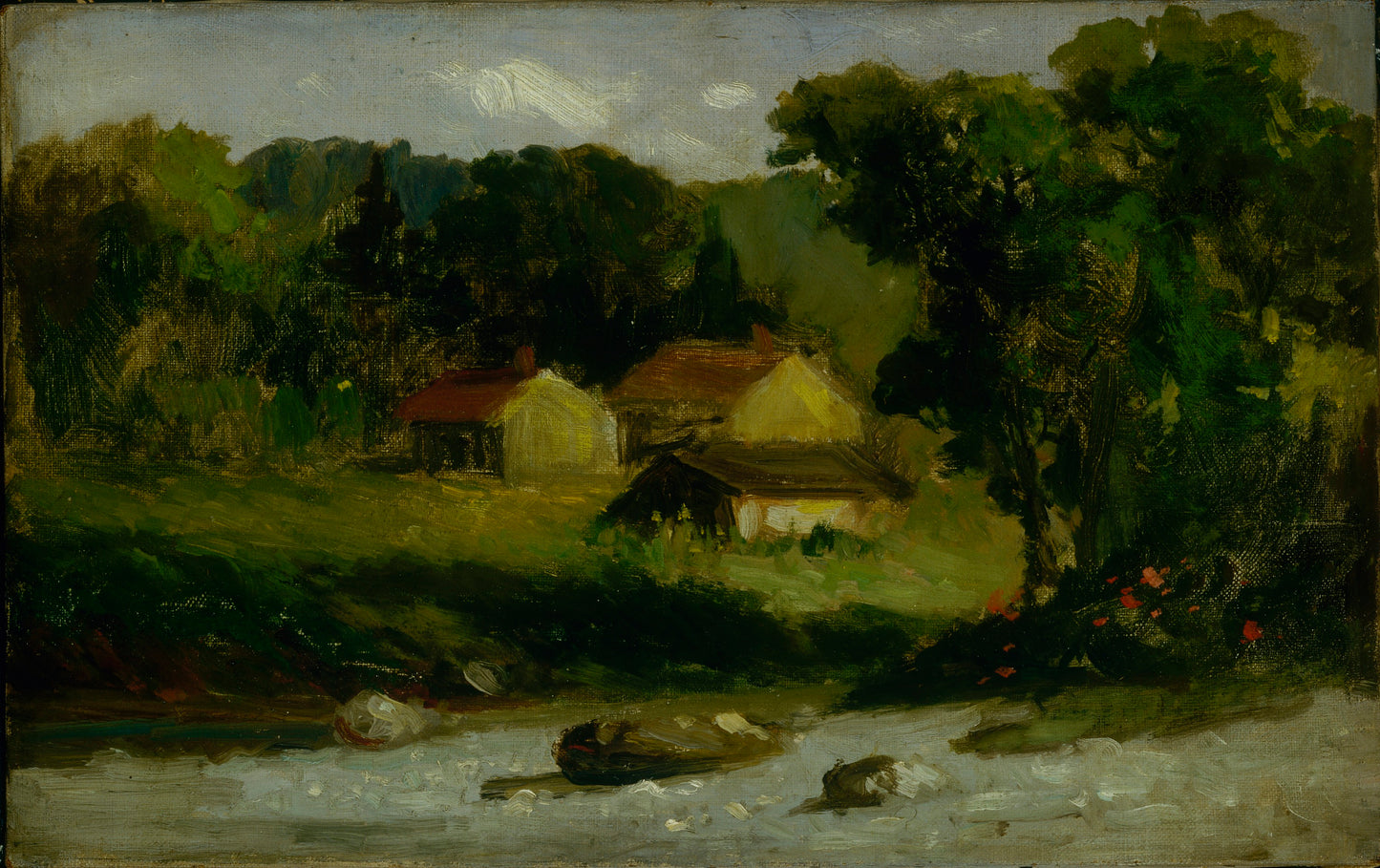 Edward Mitchell Bannister:Rocky Farm, Newport,16x12"(A3)Poster